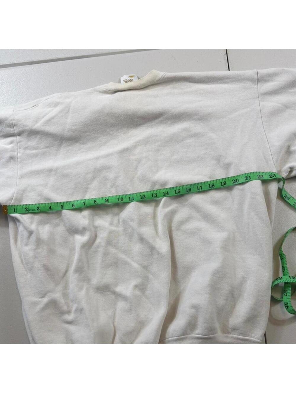 Men's White and Cream Jumper - Picture 7 of 8